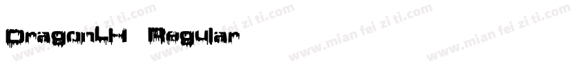 DragonLH Regular 语言英文字体转换